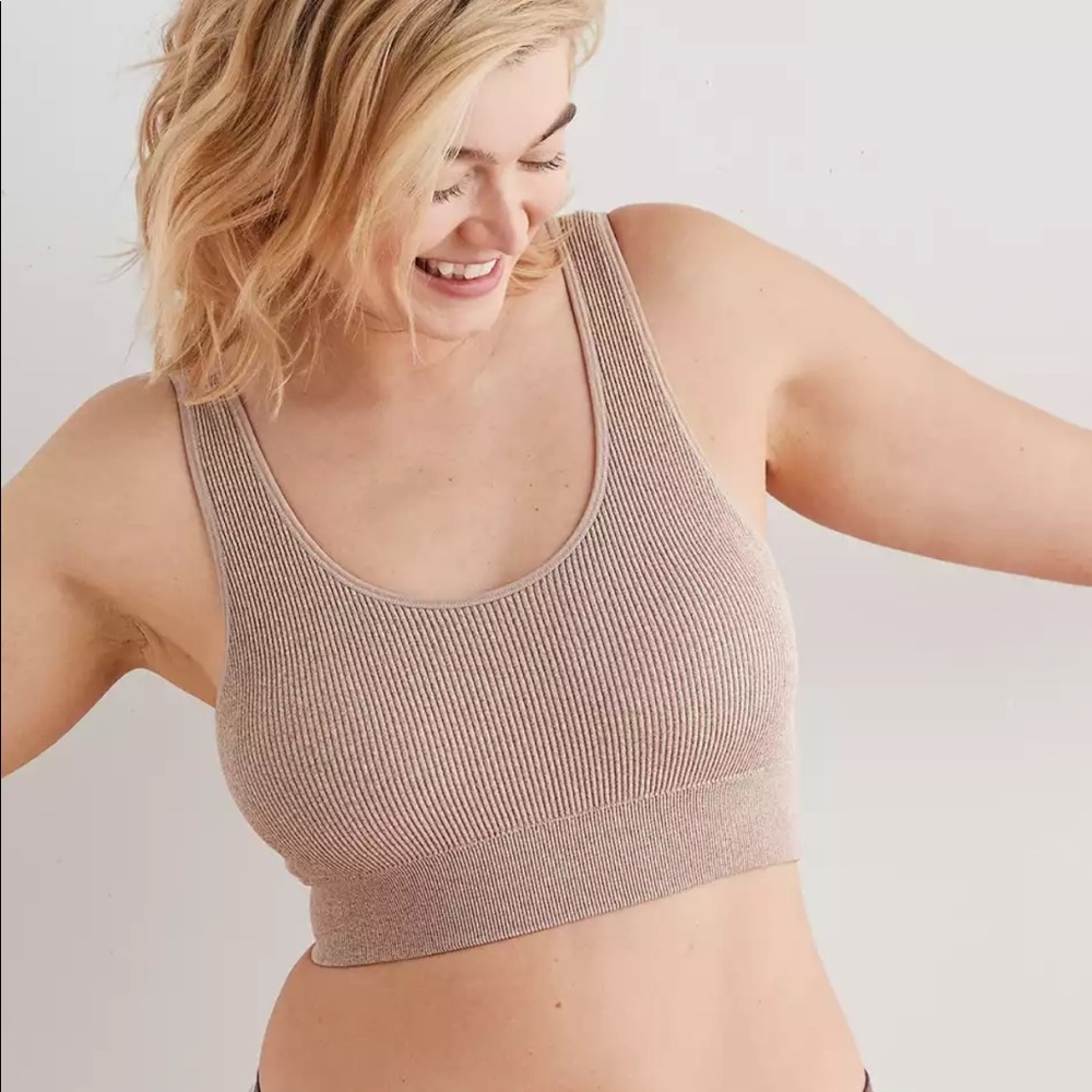 AE Aerie seamless padded bralette